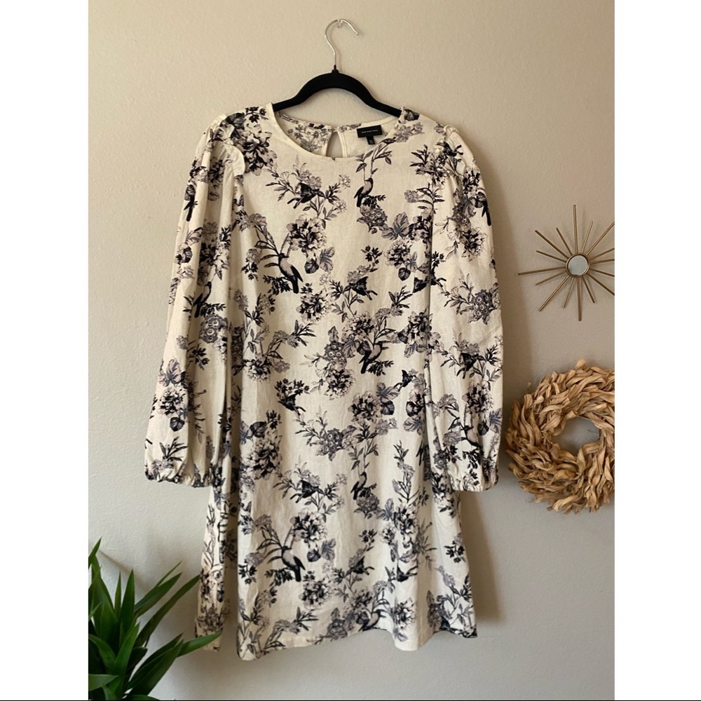 Who What Wear Long Sleeve Floral Dress M